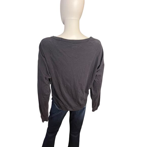 Bandit Brand Grey Thunderbird Graphic Long Sleeve Crewneck Tee TShirt M - Picture 4 of 6